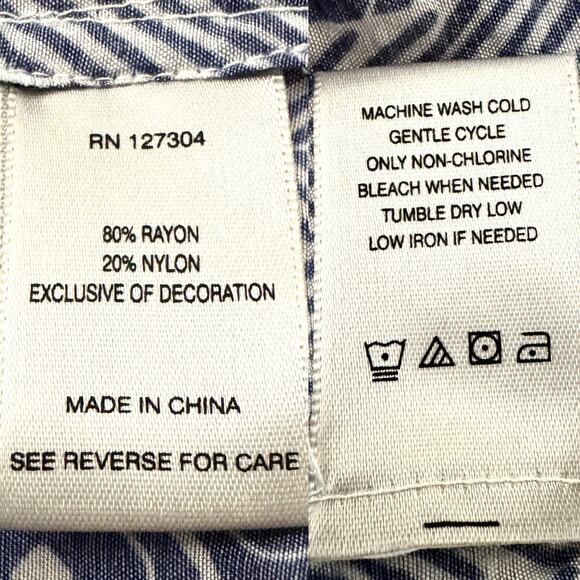 John Mark Floral Print Embroidery Top Tunic Peasant Blouuse Multi 3/4 Sleeves 1X - Picture 10 of 10